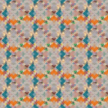 Soyut Dikişsiz renkli desen, vektör çizim