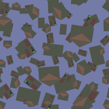 Zarflar seamless modeli, vektör çizim 