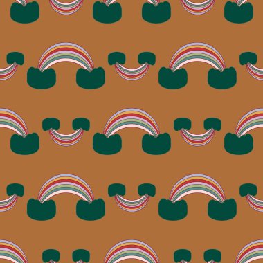 Gökkuşağı seamless modeli. Gökkuşağı Dizayn Tekstil, iç tasarım, keten, vb için. Şirin soyut çocuklar arka plan.