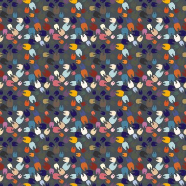 Çok renkli diş parlak Dikişsiz desen arka planı için