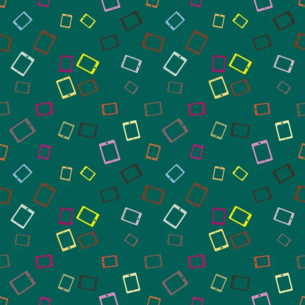 Akıllı telefon veya elektronik tablet Dikişsiz desen arka plan.