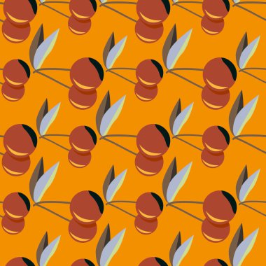 Kiraz için arka plan ile renkli seamless modeli. 