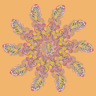 Stil zentangle yeni simetrik mandala doodle ile sanat esin kaynağı oldu. Duvar kağıdı, desen dolgularını, web sayfaları, yüzey dokuları için dekoratif nesne-ebilmek var olmak kullanılmış.