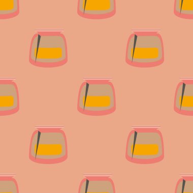 Kavanoz ile rustik ev konserve yeni dikişsiz desen arka planı için.