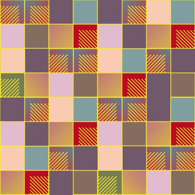 soyut geometrik renkli seamless modeli. vektör çizim