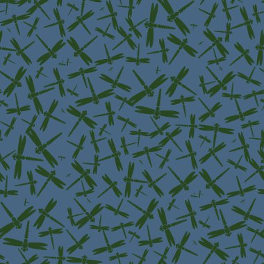 Dekoratif renkli seamless modeli ile şirin yusufçuk