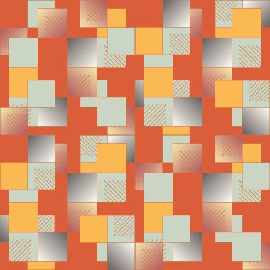 soyut geometrik renkli seamless modeli. vektör çizim