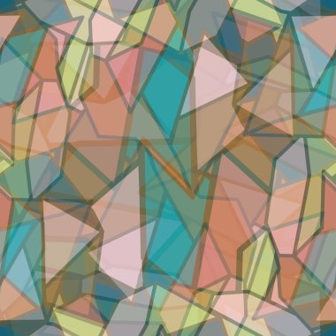soyut geometrik renkli Dikişsiz desen arka plan için vektör çizim