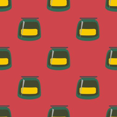 Kavanoz ile rustik ev konserve yeni dikişsiz desen arka planı için.