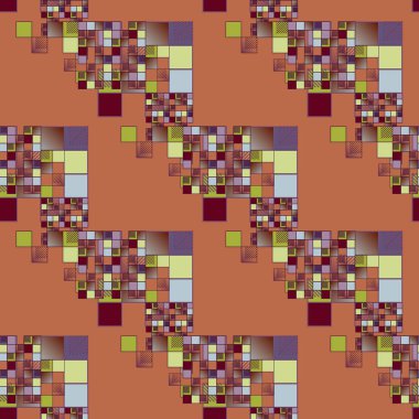 soyut geometrik renkli seamless modeli. vektör çizim