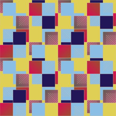 soyut geometrik renkli seamless modeli. vektör çizim