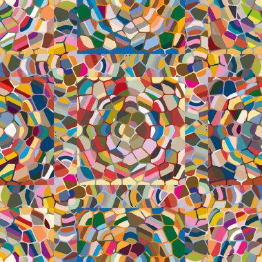 soyut renkli mozaik seamless modeli
