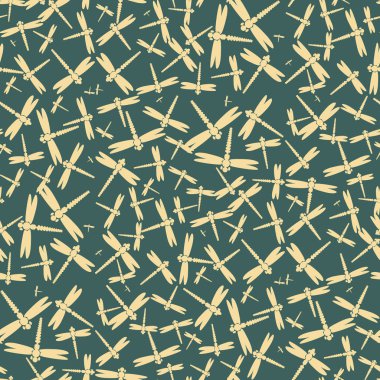 Dekoratif renkli seamless modeli ile şirin yusufçuk