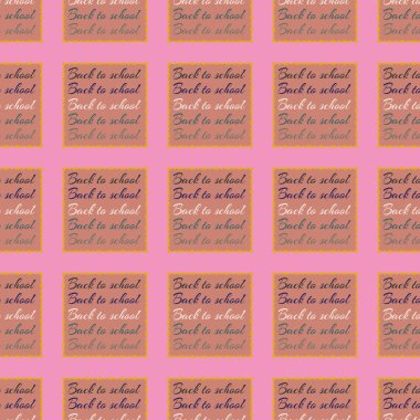 Okul hazırlıkları, arka plan için yeni dikişsiz desen. 