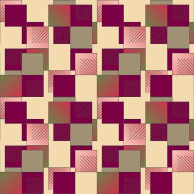 soyut geometrik renkli seamless modeli. vektör çizim