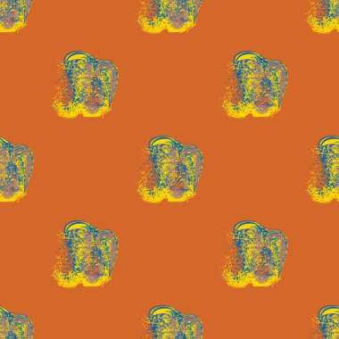 Suluboya soyut lekesi seamless modeli