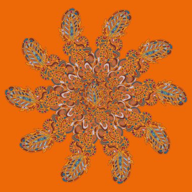 Stil zentangle yeni simetrik mandala doodle ile sanat esin kaynağı oldu. Duvar kağıdı, desen dolgularını, web sayfaları, yüzey dokuları için dekoratif nesne-ebilmek var olmak kullanılmış.