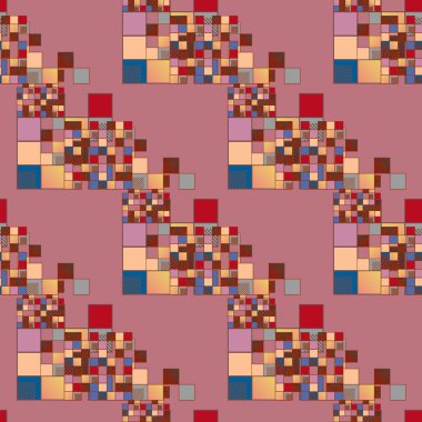 soyut geometrik renkli seamless modeli. vektör çizim