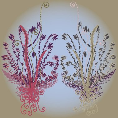 Yeni tasarım çalışmaları için el yapımı doodle ile soyut desen