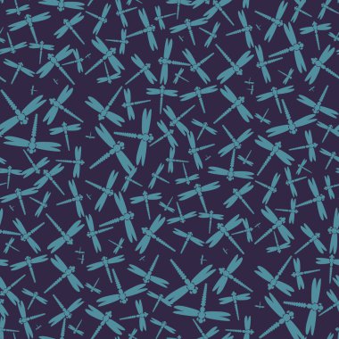 Dekoratif renkli seamless modeli ile şirin yusufçuk