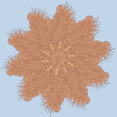 Stil zentangle yeni simetrik mandala doodle ile sanat esin kaynağı oldu. Duvar kağıdı, desen dolgularını, web sayfaları, yüzey dokuları için dekoratif nesne-ebilmek var olmak kullanılmış.