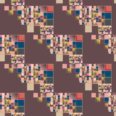 soyut geometrik renkli seamless modeli. vektör çizim