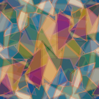 soyut geometrik renkli Dikişsiz desen arka plan için vektör çizim