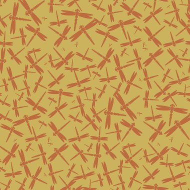 Dekoratif renkli seamless modeli ile şirin yusufçuk