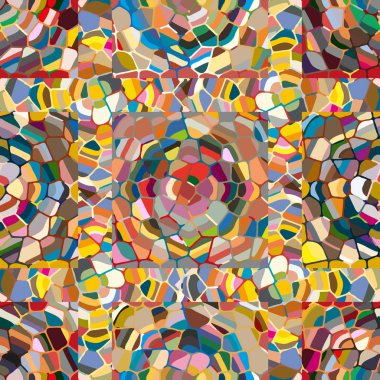soyut renkli mozaik seamless modeli