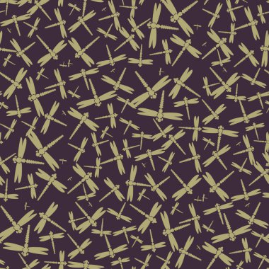 Dekoratif renkli seamless modeli ile şirin yusufçuk