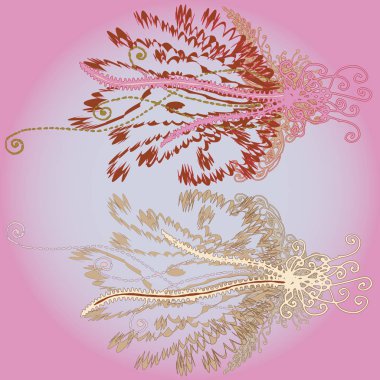 Yeni tasarım çalışmaları için el yapımı doodle ile soyut desen