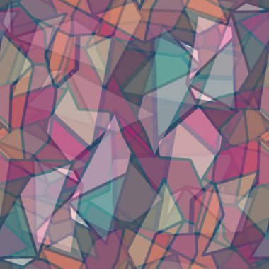 soyut geometrik renkli Dikişsiz desen arka plan için vektör çizim