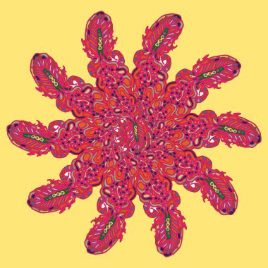 Stil zentangle yeni simetrik mandala doodle ile sanat esin kaynağı oldu. Duvar kağıdı, desen dolgularını, web sayfaları, yüzey dokuları için dekoratif nesne-ebilmek var olmak kullanılmış.