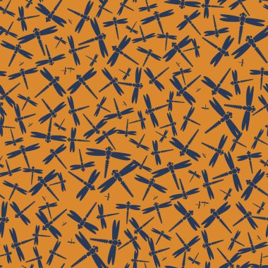 Dekoratif renkli seamless modeli ile şirin yusufçuk