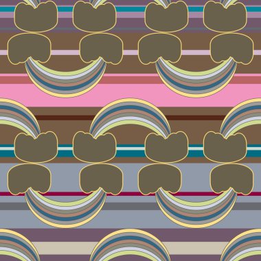 Gökkuşağı seamless modeli. Gökkuşağı Dizayn Tekstil, iç tasarım, keten, vb için. Şirin soyut çocuklar arka plan.