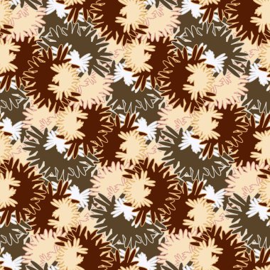 soyut renkli çiçek seamless modeli