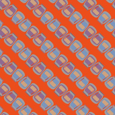 simetrik soyut desen, vektör çizim oluşturma 