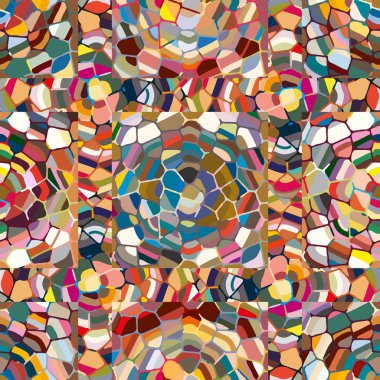 soyut renkli mozaik seamless modeli