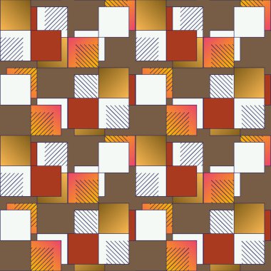 soyut geometrik renkli seamless modeli. vektör çizim