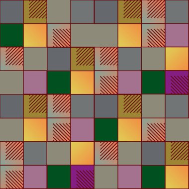 soyut geometrik renkli seamless modeli. vektör çizim