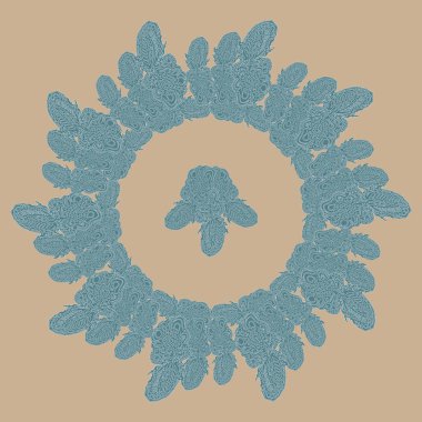 Stil zentangle yeni simetrik mandala doodle ile sanat esin kaynağı oldu. Duvar kağıdı, desen dolgularını, web sayfaları, yüzey dokuları için dekoratif nesne-ebilmek var olmak kullanılmış.