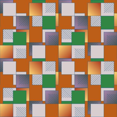 soyut geometrik renkli seamless modeli. vektör çizim