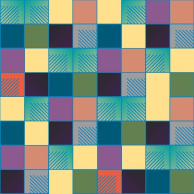 soyut geometrik renkli seamless modeli. vektör çizim