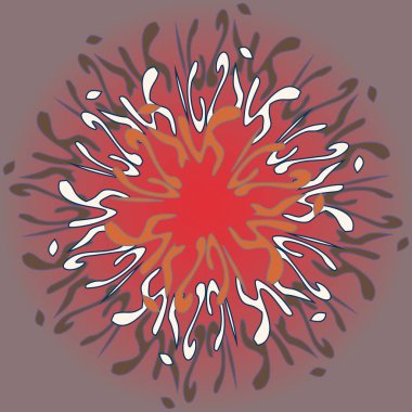 Yeni simetrik soyut mandala. Duvar kağıdı, desen dolgularını, web sayfaları, yüzey dokuları için dekoratif nesne-ebilmek var olmak kullanılmış.