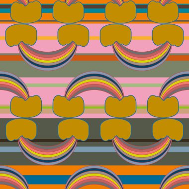 Gökkuşağı seamless modeli. Gökkuşağı Dizayn Tekstil, iç tasarım, keten, vb için. Şirin soyut çocuklar arka plan.