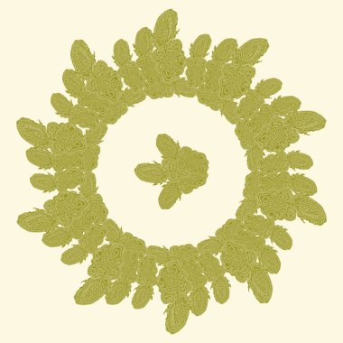 Stil zentangle yeni simetrik mandala doodle ile sanat esin kaynağı oldu. Duvar kağıdı, desen dolgularını, web sayfaları, yüzey dokuları için dekoratif nesne-ebilmek var olmak kullanılmış.