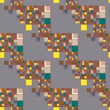 soyut geometrik renkli seamless modeli. vektör çizim