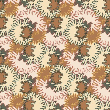 soyut renkli çiçek seamless modeli