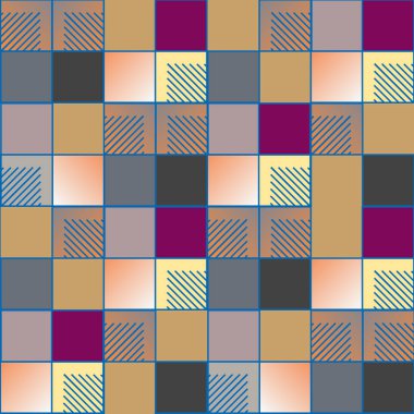 soyut geometrik renkli seamless modeli. vektör çizim