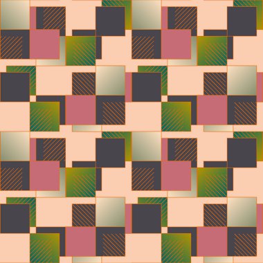 soyut geometrik renkli seamless modeli. vektör çizim